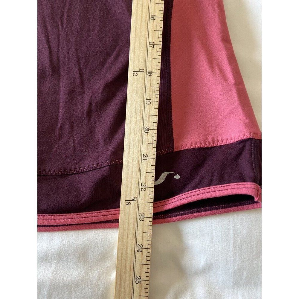 MNG womens activewear 1/4 zip  up pull over red thumb hole size M - Picture 3 of 11